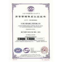 丰城质量治理系统认证证书